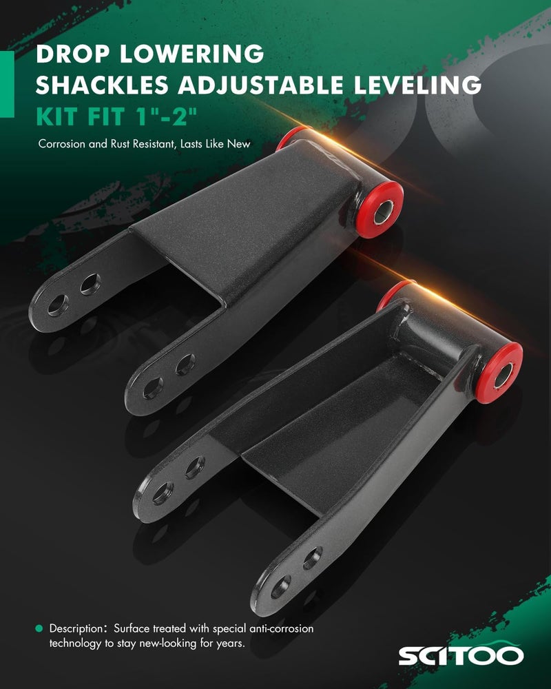 SCITOO مجموعة خفض مستوى قابلة للتعديل 1"-2" متوافقة مع 2015-2021 لفورد F-150 F150 513220 - Image 2